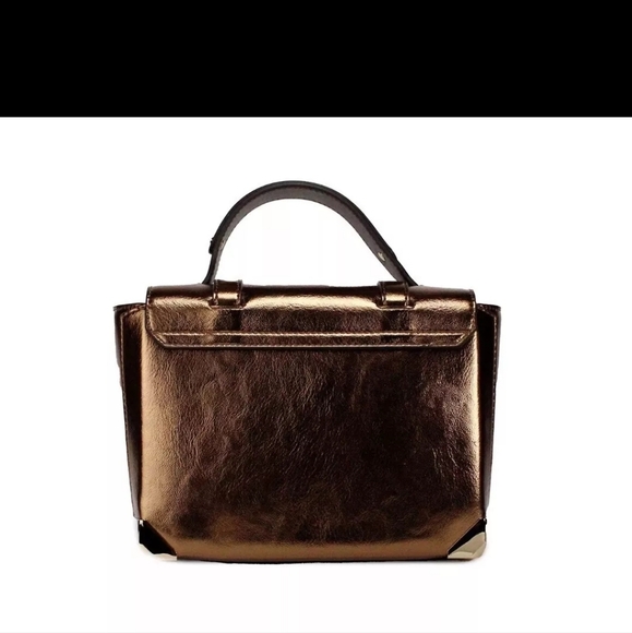 NEW! MICHAEL KORS MEDIUM MANHATTAN LEATHER CROSSBODY-MOCHA - Picture 2 of 4